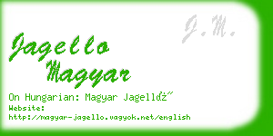 jagello magyar business card